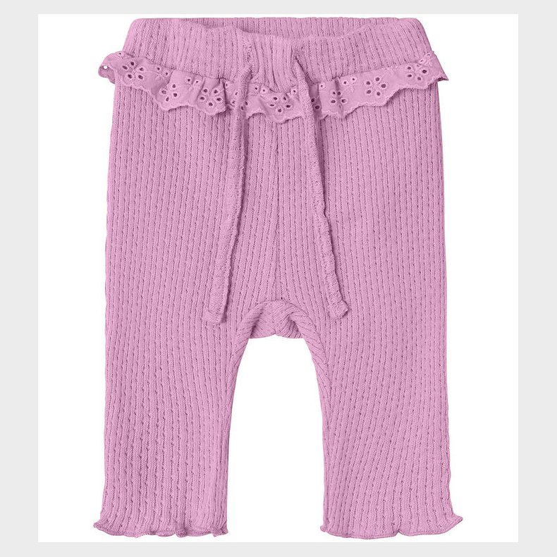 Name It Bukser - Strik - NbfLona - Pastel Lavender