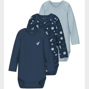 Name It Body l/ - Noos - NbmBody - 3-pak - Dark Denim