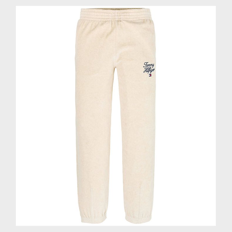 Tommy Hilfiger Velourbukser - Script - Heathered Oat