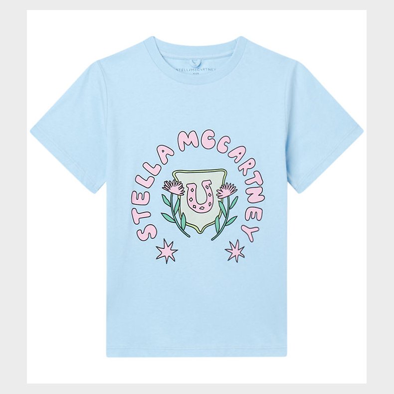 Stella McCartney Kids T-shirt - Lyesbl m. Rosa
