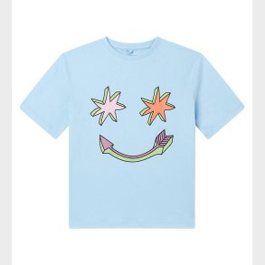 Stella McCartney Kids T-shirt - Lysebl m. Stjerner