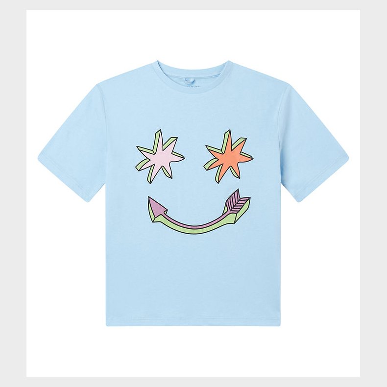 Stella McCartney Kids T-shirt - Lysebl m. Stjerner