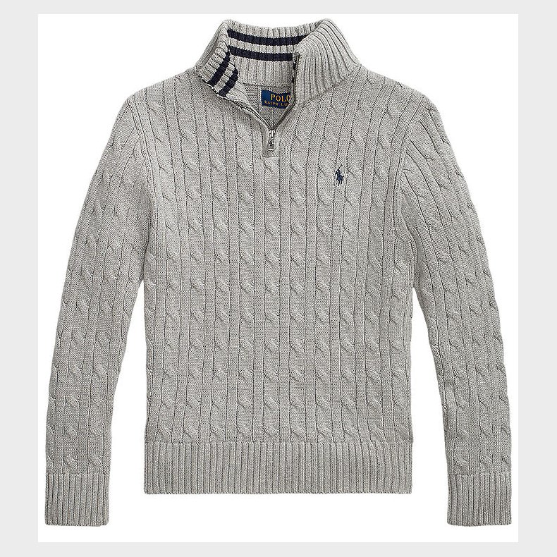 Polo Ralph Lauren Bluse m. Lynls - Strik - Grmeleret