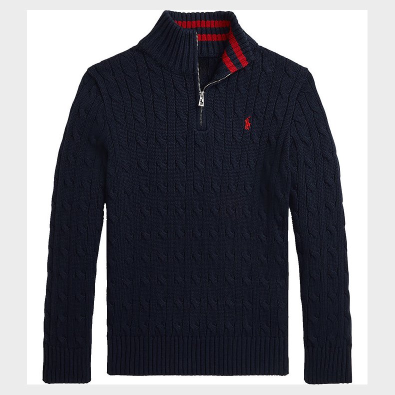 Polo Ralph Lauren Bluse m. Lynls - Strik - Navy