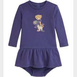 Polo Ralph Lauren Sweatkjole m. Bloomers - Lilla m. Bamse
