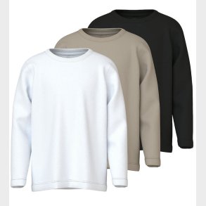 Name It Bluse - Noos - NkmVobbo - 3-pak - Black/Pure Cach/Bright