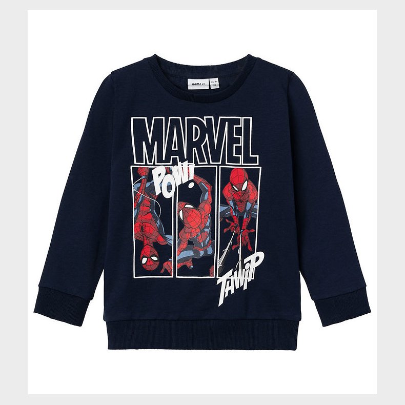 Name It Sweatshirt - Noos - NmmJessie Spiderman - Dark Sapphire