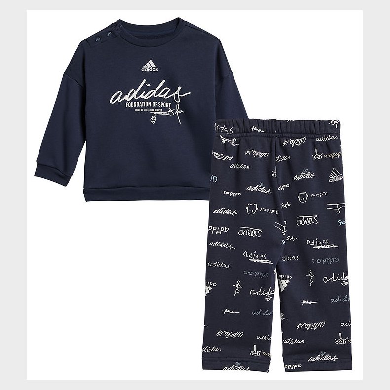 adidas Performance Sweatst - I Bluv Jogger - Navy/Hvid