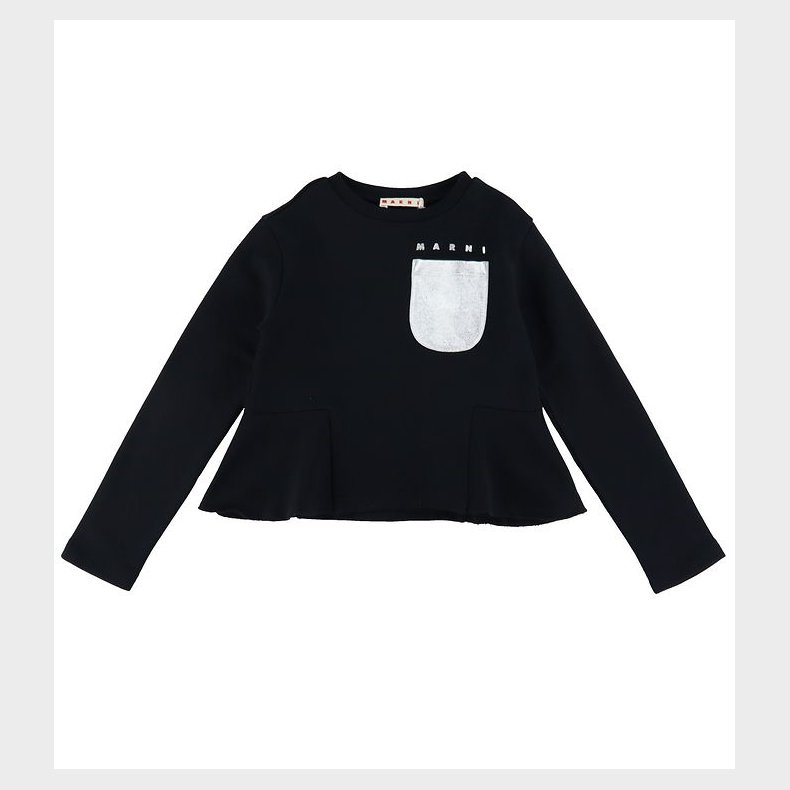 Marni Sweatshirt - Cropped - Sort m. Slv
