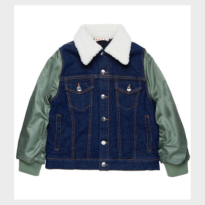 Marni Dynejakke - Denim - Mrkebl/Armygrn