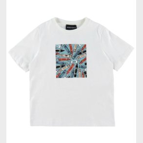 Emporio Armani T-shirt - Hvid m. Farver