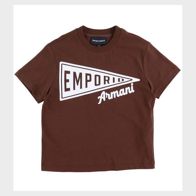 Emporio Armani T-shirt - Chicory Coffee/Hvid