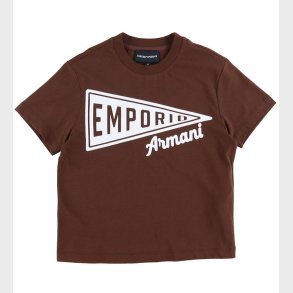 Emporio Armani T-shirt - Chicory Coffee/Hvid