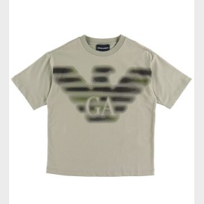 Emporio Armani T-shirt - Dried Sage/Sort m. Logo