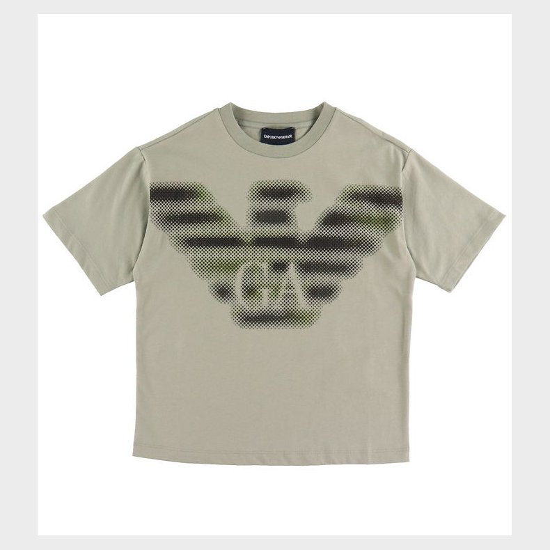 Emporio Armani T-shirt - Dried Sage/Sort m. Logo
