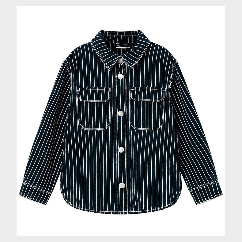 Name It Denimjakke - NkfMine - Dark Sapphire Stripes