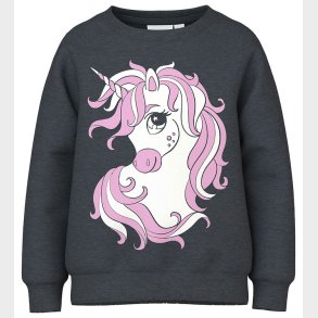 Name It Sweatshirt - NmfVeda - Dark Sapphire/Cute Unicorn