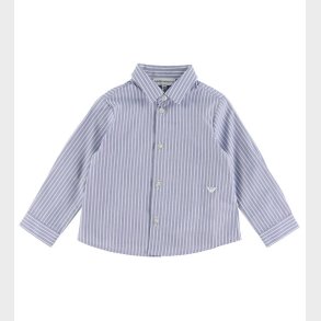 Emporio Armani Skjorte - Bl/Hvidstribet