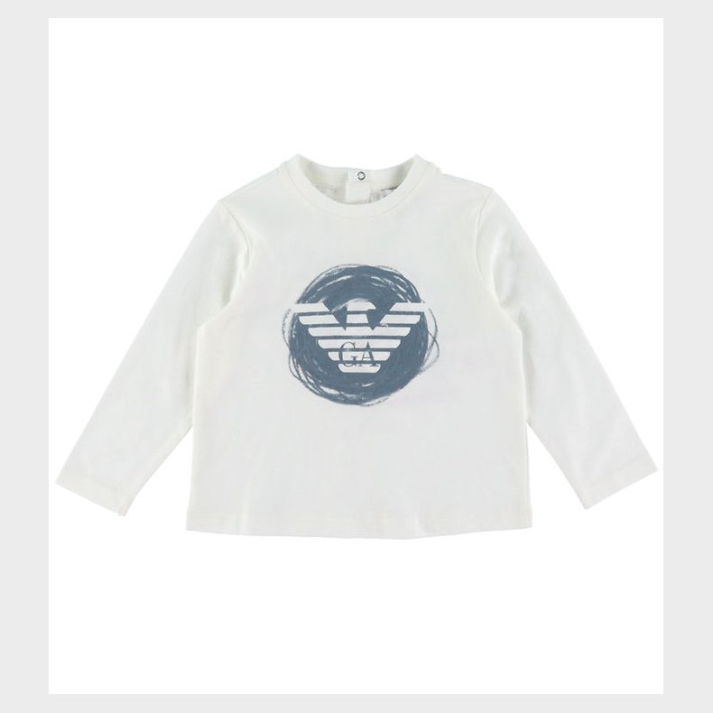 Emporio Armani Bluse - Hvid m. Stvet Bl