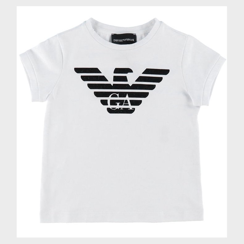 Emporio Armani T-shirt - Hvid m. Sort