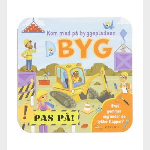 Forlaget Carlsen Billedbog m. Flapper - Kom Med P Byggepladsen