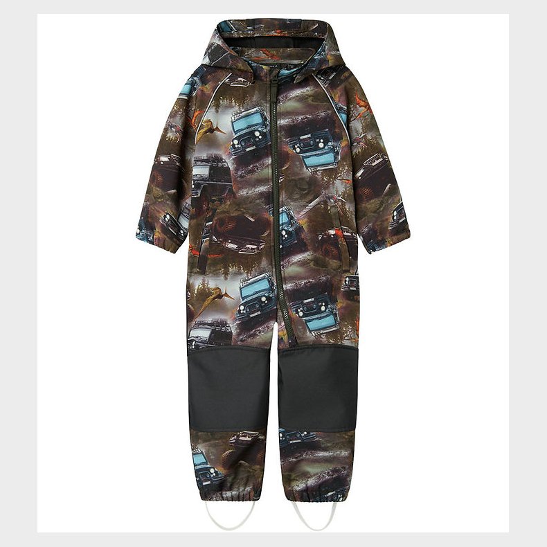 Name It Softshelldragt m. Fleece - NmmAlfa08 - Rosin/Mud Race