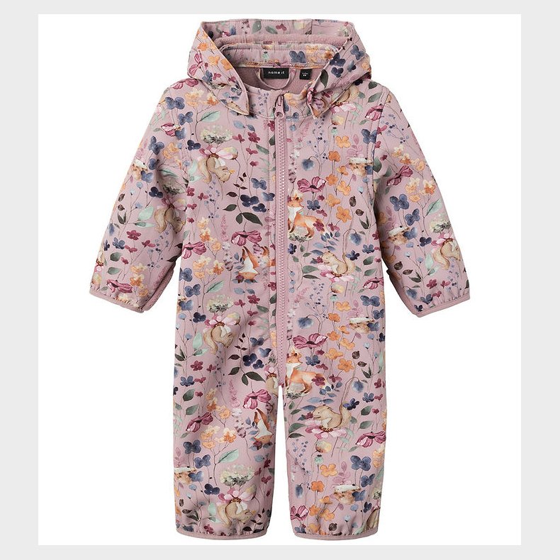 Name It Softshelldragt m. Fleece - NbfAlfa08 - Mauve Shadows/wil