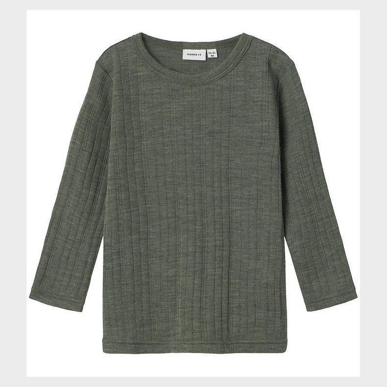 Name It Bluse - Uld - NmmWang - Mulled Basil