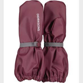 Didriksons Regnluffer m. Fleece - PU - Pileglove - Rusty Wine