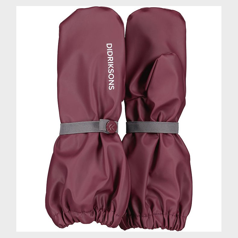 Didriksons Regnluffer m. Fleece - PU - Pileglove - Rusty Wine