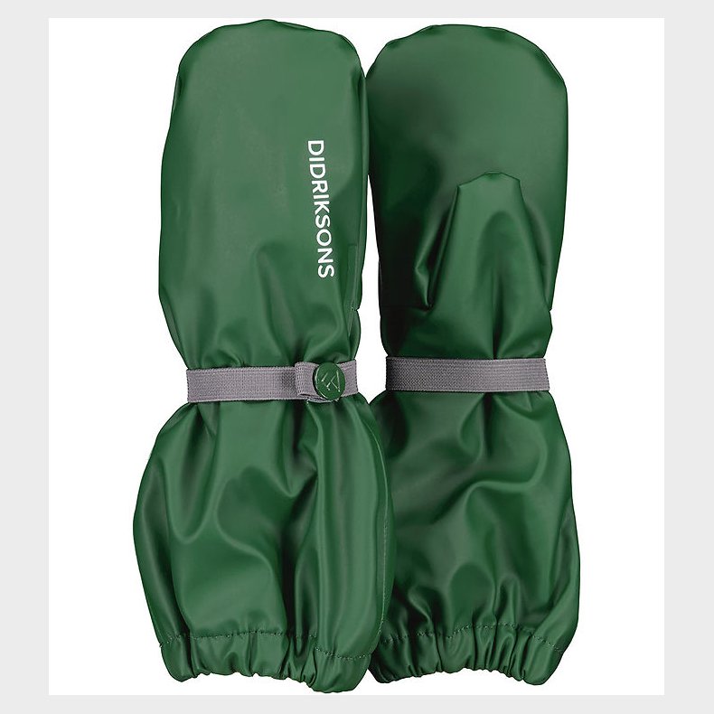Didriksons Regnluffer m. Fleece - PU - Pileglove - Grn