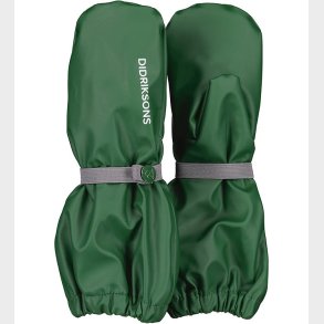 Didriksons Regnluffer m. Fleece - PU - Pileglove - Grn