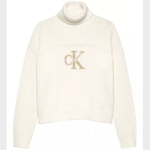 Calvin Klein Bluse - Strik - Monologo Rollneck - Ivory