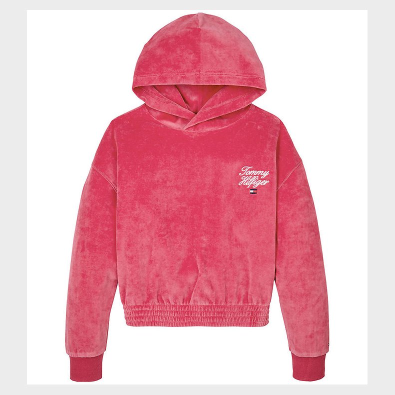 Tommy Hilfiger Httetrje - Velour - Script - Heritage Pink