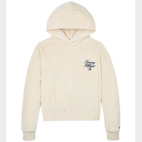 Tommy Hilfiger Httetrje - Velour - Script - Heathered Oat