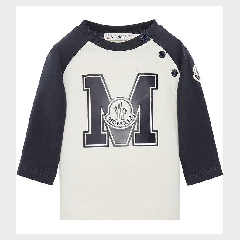 Moncler Bluse - Hvid/Navy