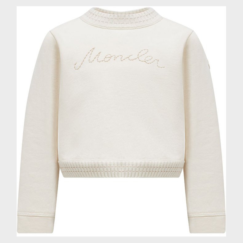 Moncler Sweatshirt - Cropped - Cream
