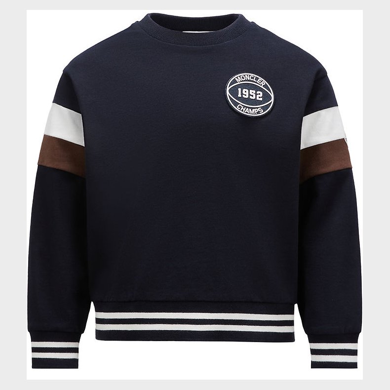 Moncler Bluse - Medium Blue/Hvid