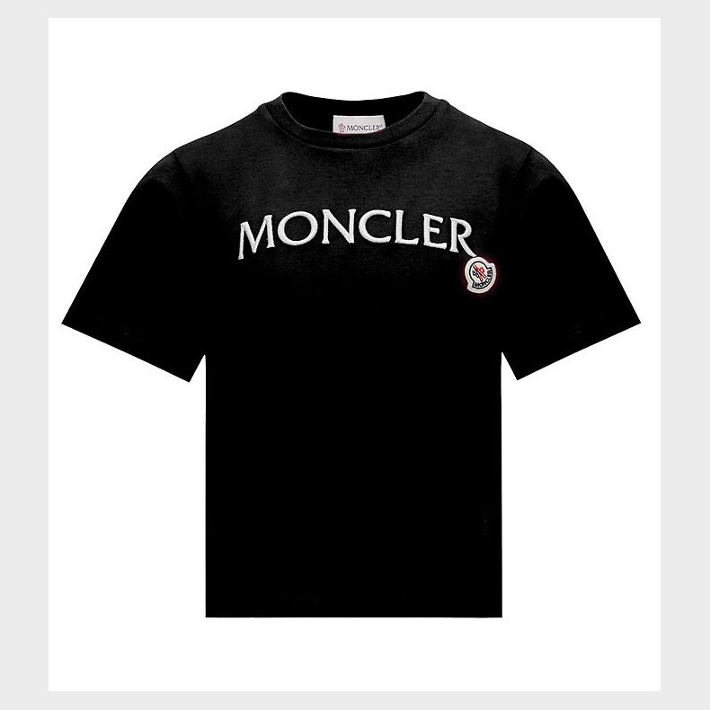 Moncler T-shirt - Sort m. Hvid