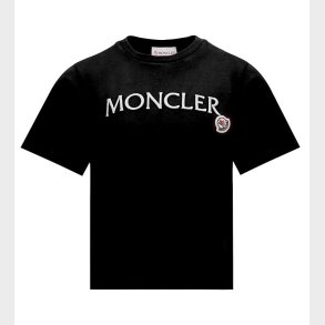 Moncler T-shirt - Sort m. Hvid