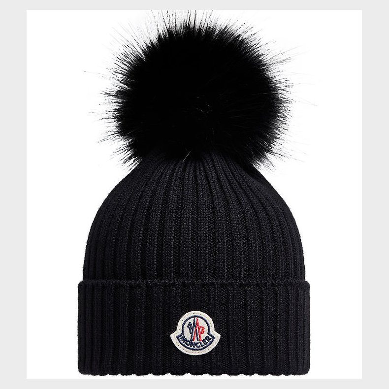 Moncler Hue - Strik - Uld - Navy m. Kvast