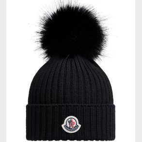 Moncler Hue - Strik - Uld - Navy m. Kvast