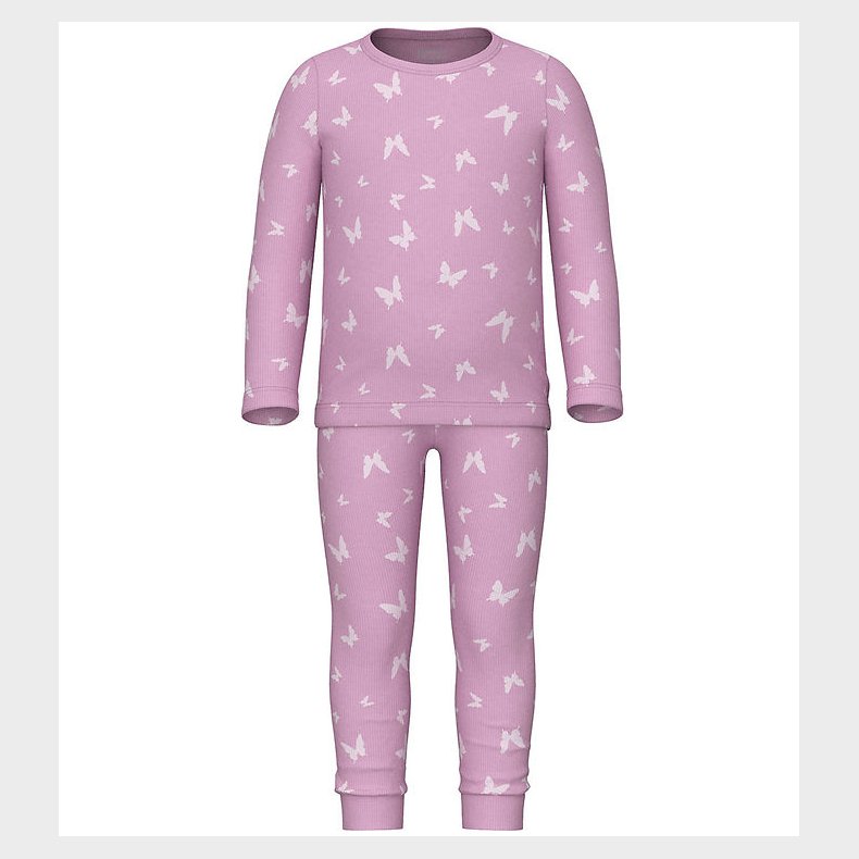 Name It Nattj - Noos - Rib - NmfNightset - Pink Lavender