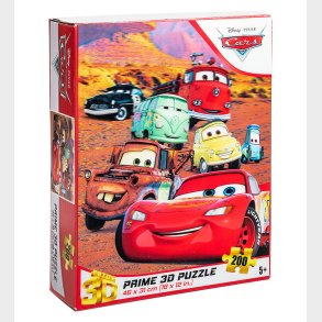 Prime 3D Puzzle Puslespil - 3D - 200 Brikker - Cars
