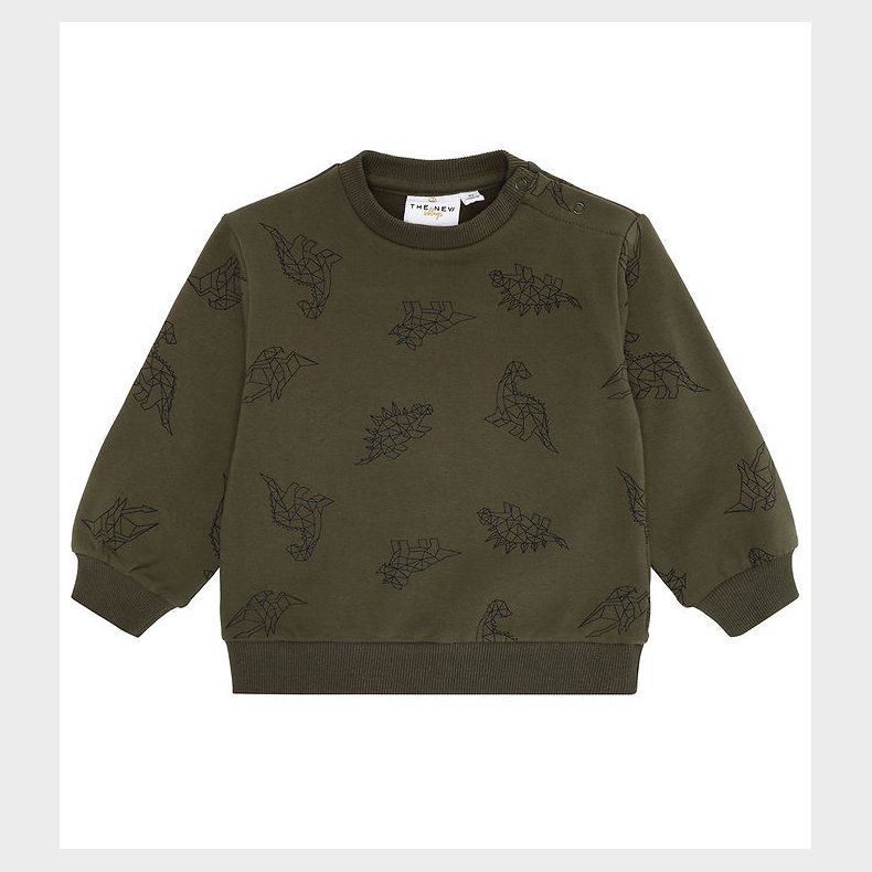 The New Siblings Sweatshirt - TnsLaurent - Ivy Green Dino Aop