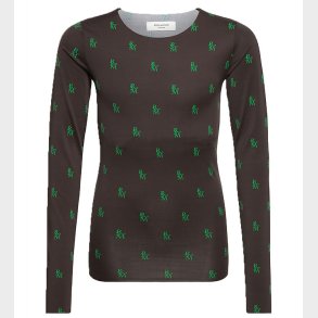 Rosemunde Bluse - Rsmn Monogram Green Print