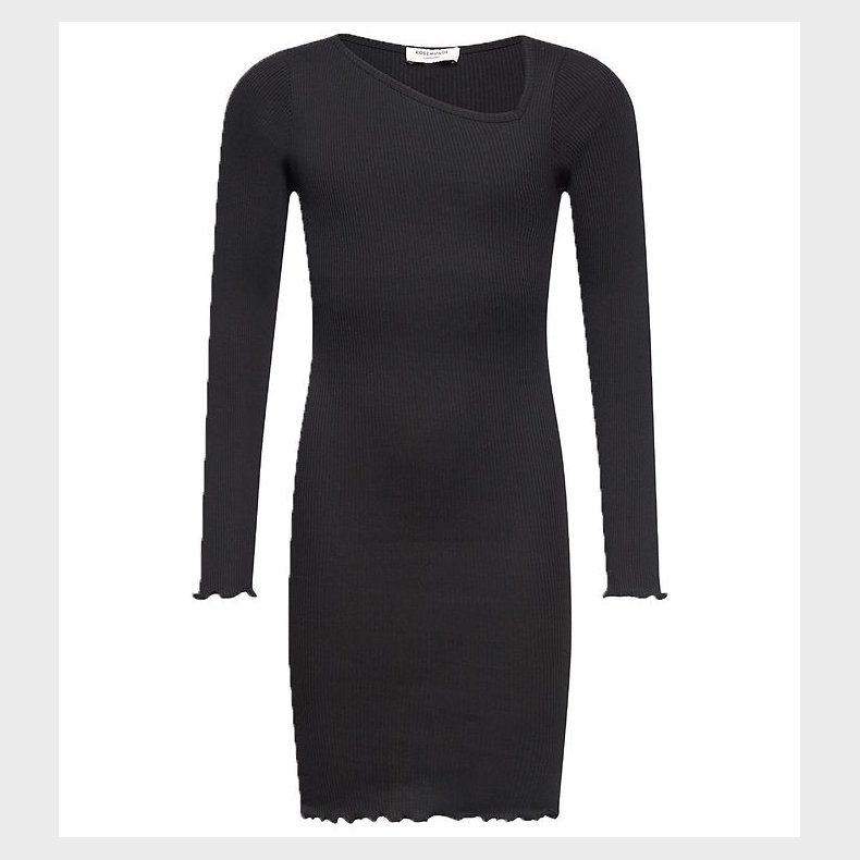 Rosemunde Kjole - Rib - Sort