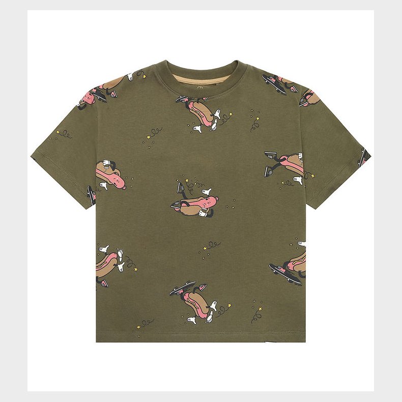 The New T-shirt - TnLex - Ivy Green Hot Dog AOP