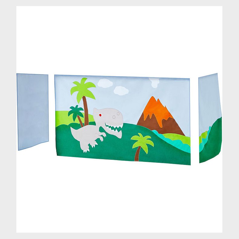 Hoppekids Forhng Til Halvhj Seng - 70x160 cm - Dinosaur