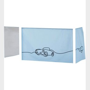 Hoppekids Forhng Til Halvhj Seng - 70x160 cm - Biler